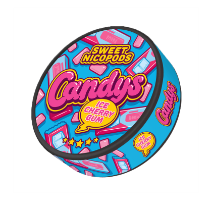 Candys Ice Cherry Gum All White Snus