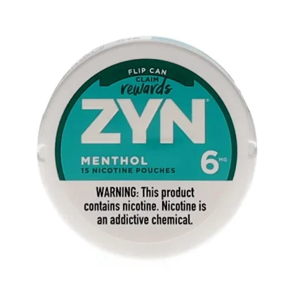 ZYN MENTHOL 15 NICOTINE POUCHES 3-6MG