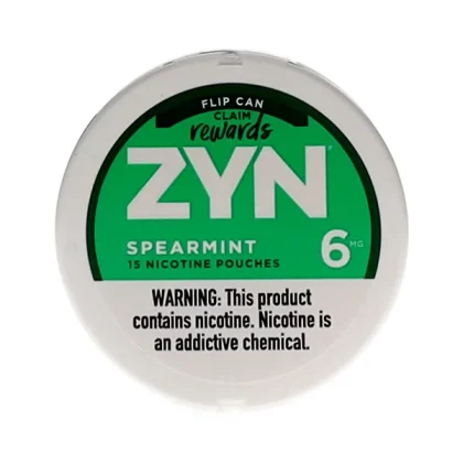 ZYN SPEARMINT 15 NICOTINE POUCHES 3-6MG