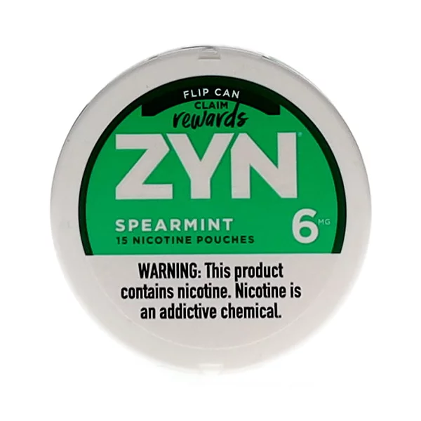 ZYN SPEARMINT 15 NICOTINE POUCHES 3-6MG
