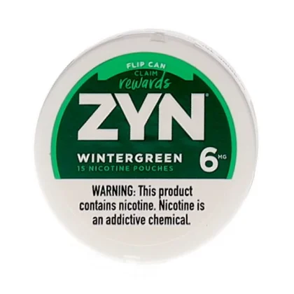 ZYN WINTERGREEN 15 NICOTINE POUCHES 3-6MG